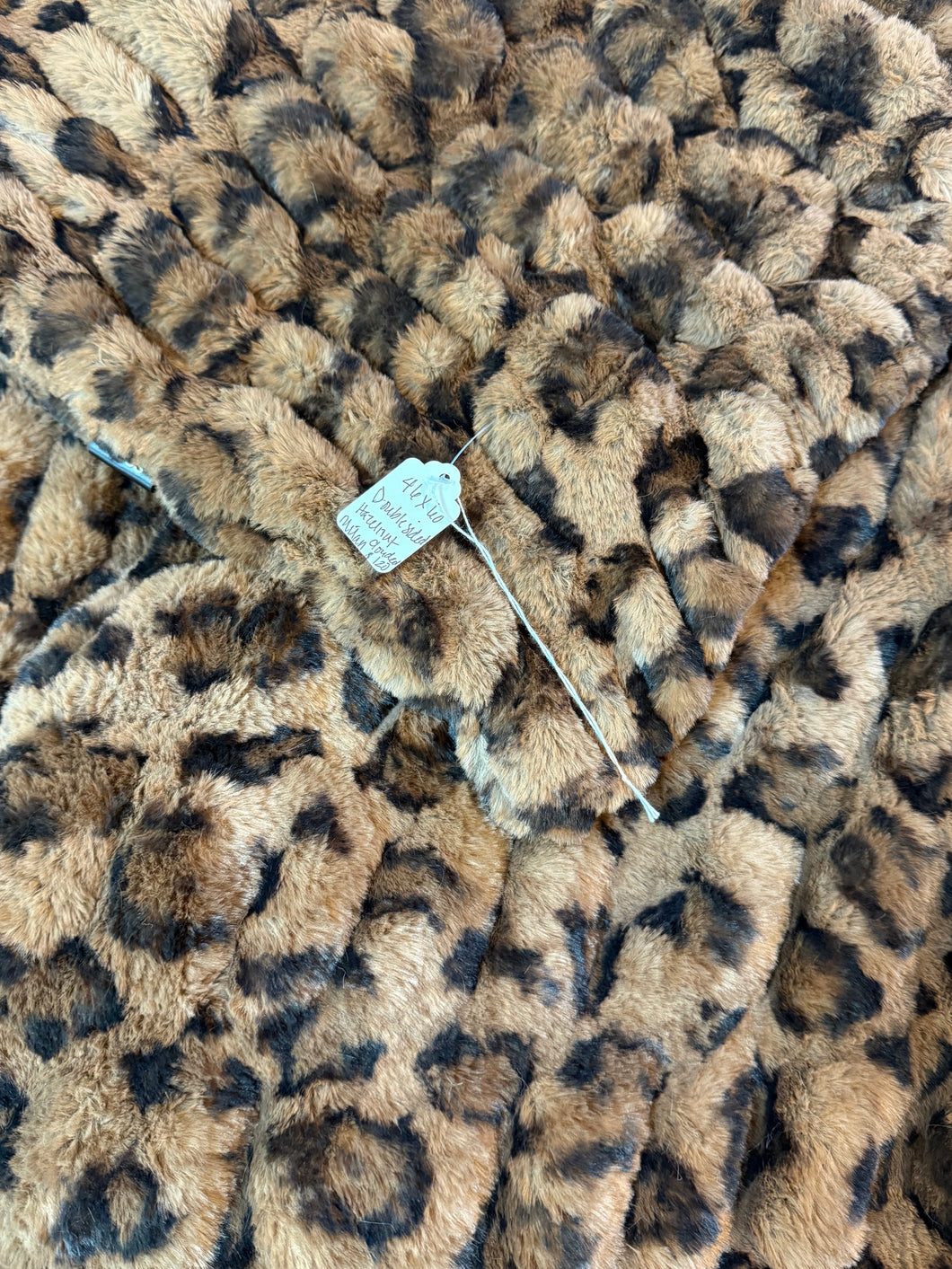 46x60 double hazelnut clouded leopard