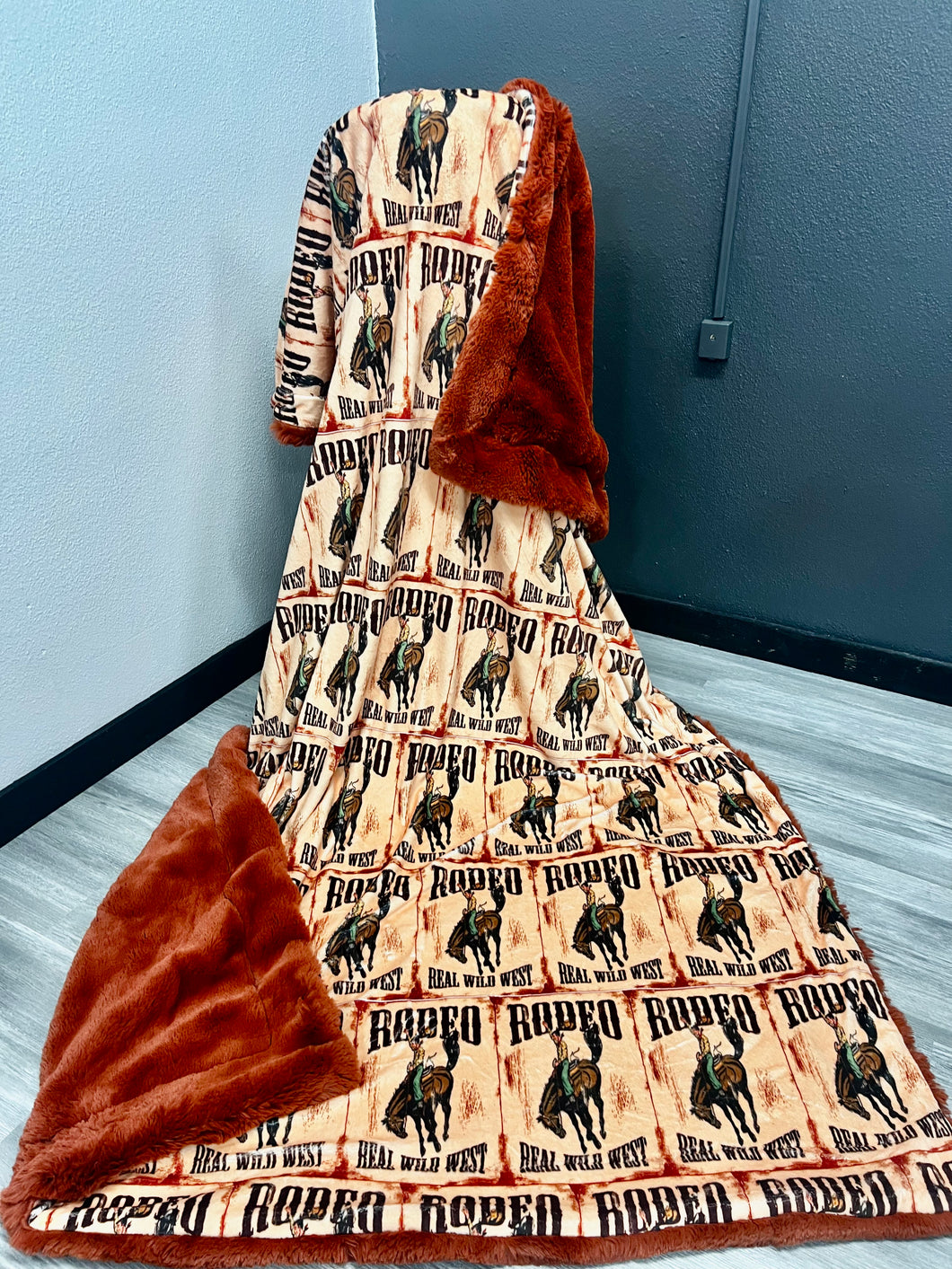 Rodeo Print on Ginger Arctic Rabbit